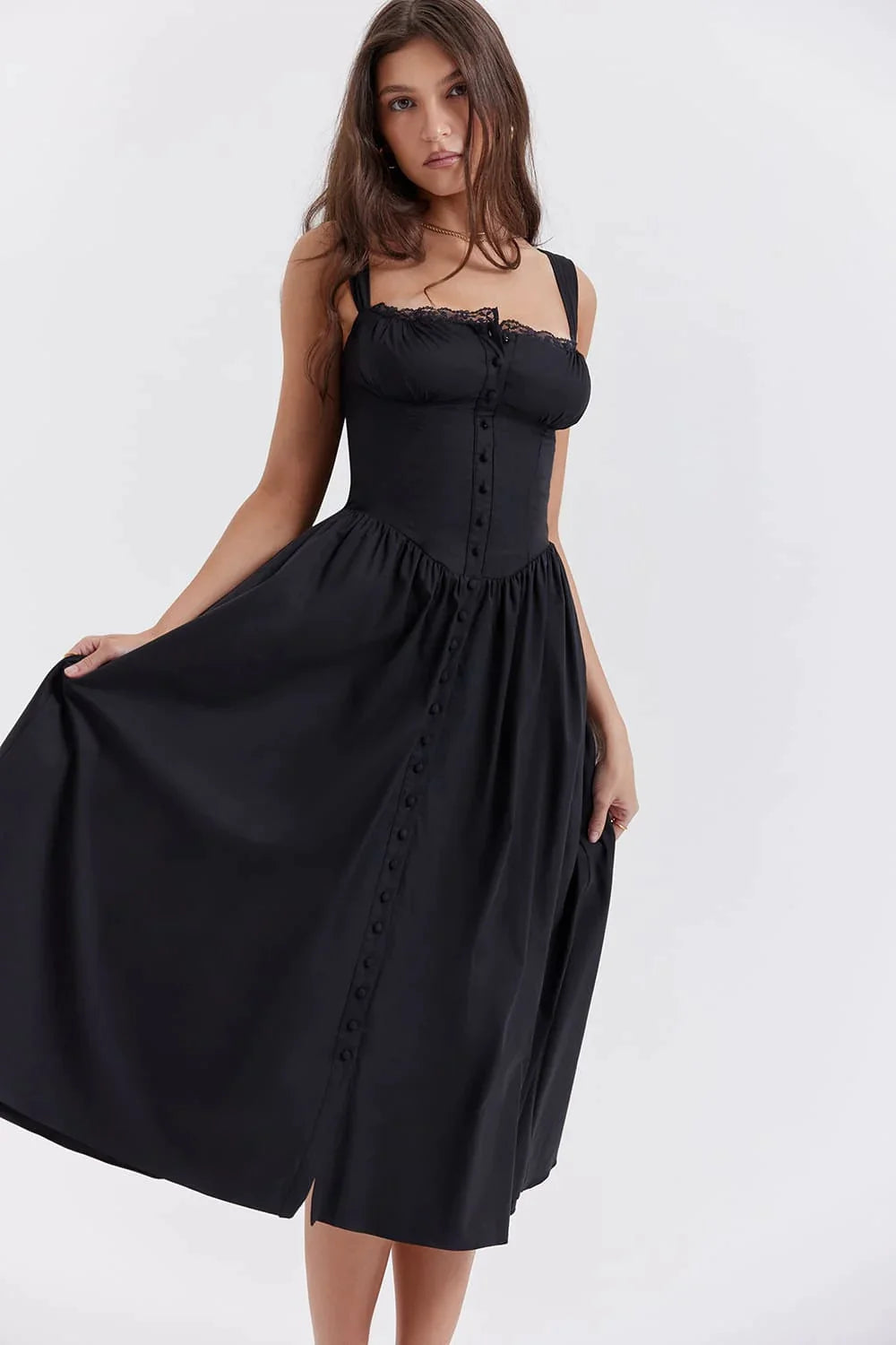 Elegante abito estivo lungo