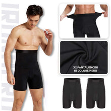 Carica l&#39;immagine nel visualizzatore di Gallery, Set da 2 pantaloncini dimagranti a fascia alta (TRASF)
