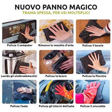 Carica l&#39;immagine nel visualizzatore di Gallery, Set da 10 panni in microfibra per le pulizie anti-macchia (S)
