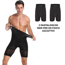Carica l&#39;immagine nel visualizzatore di Gallery, Set da 2 pantaloncini dimagranti a fascia alta (TRASF)
