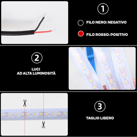 Luci led per auto (150cm) (TRASF)