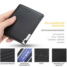 Carica l&#39;immagine nel visualizzatore di Gallery, Set da 2 portafogli da uomo eleganti e sottili (S)
