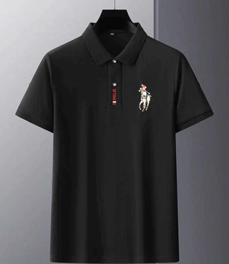 Comoda polo estiva da uomo con stampa (S)