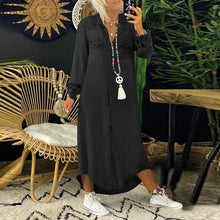 Carica l&#39;immagine nel visualizzatore di Gallery, Abito in denim alla moda
