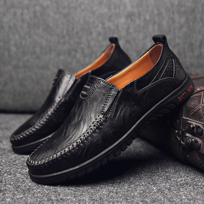 Mocassini casual neri da uomo (TRASF)