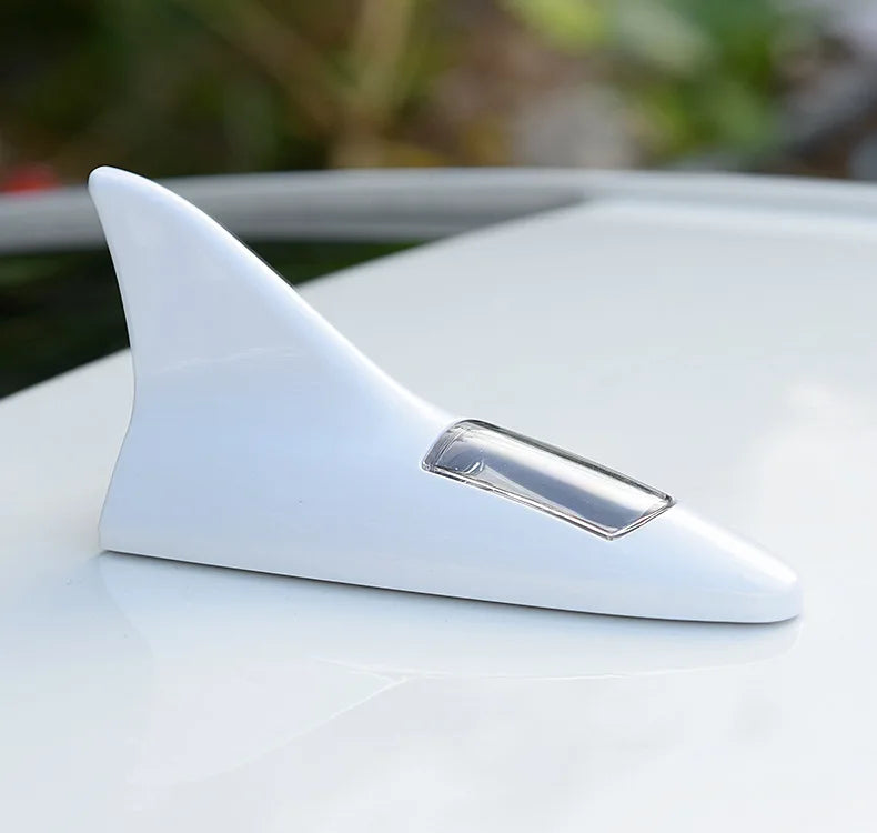 Set da 2 antenne per auto a pinna di squalo con luce LED (S)