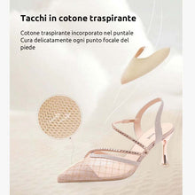 Carica l&#39;immagine nel visualizzatore di Gallery, Eleganti e raffinate scarpe aperte con il tacco (TRASF)
