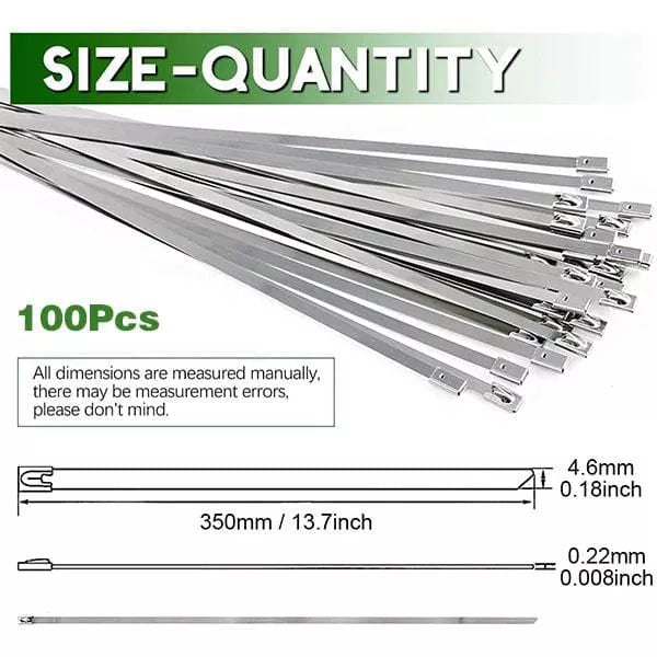 Fascette in Acciaio Inox (100 PZ) (S)