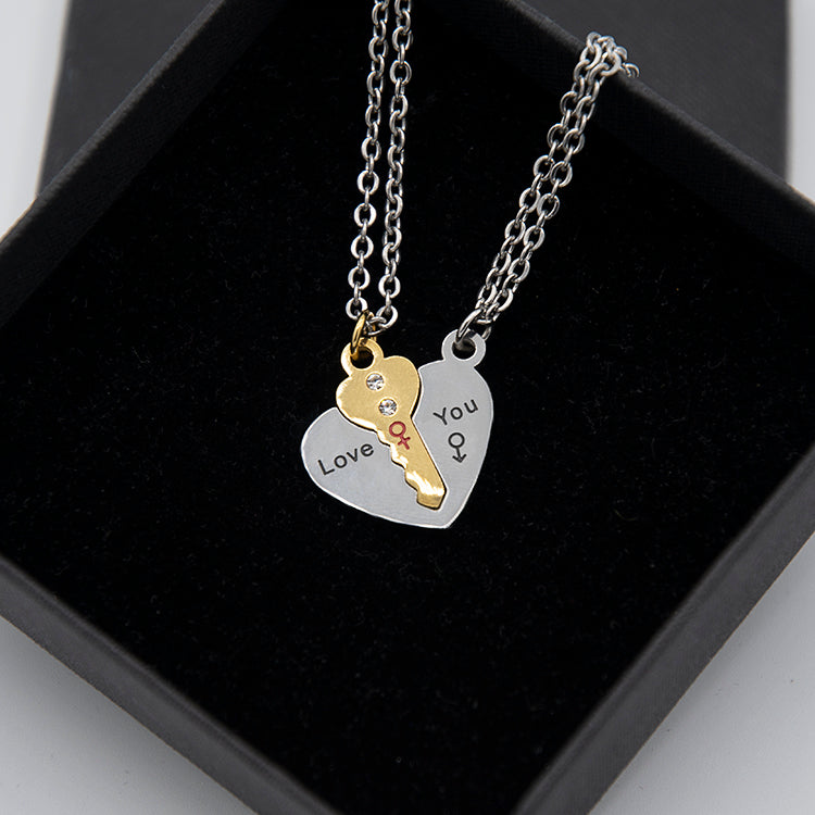 Collana chiave e cuore (S)