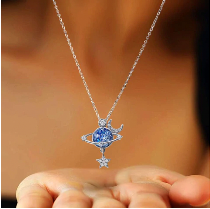 Collana con cielo, luna e stelle (S)
