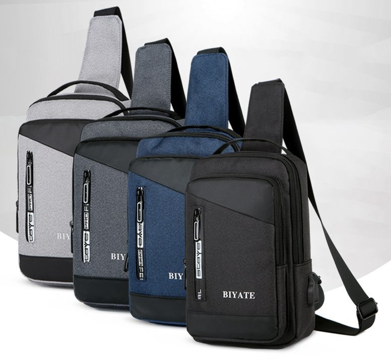 Borsello Uomo USB Nylon (S)
