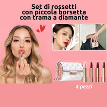 Carica l&#39;immagine nel visualizzatore di Gallery, Kit Borsetta con 4 rossetti resistenti all&#39;acqua (TRASF)
