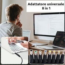 Carica l&#39;immagine nel visualizzatore di Gallery, Adattatori di alimentazione universali con 8 connettori rimovibili (S)
